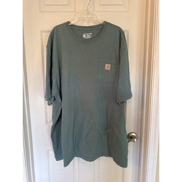 Carhartt Other - Carhartt Green Loose Fit Short Sleeve Crewneck Pocket T-shirt Size 3XL